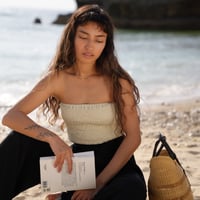 【Lily】Shirring bare Top