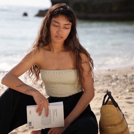 【Lily】Shirring bare Top