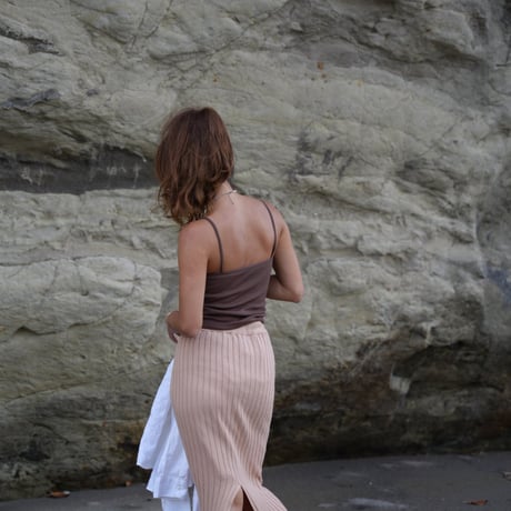 【Lyla】Cotton Rib knit  skirt