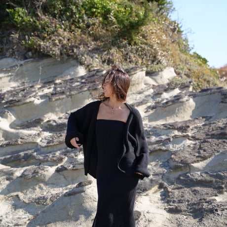 【Liz】Volume Cotton  knit  cardigan