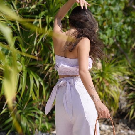 【Theo】Linen wide pants