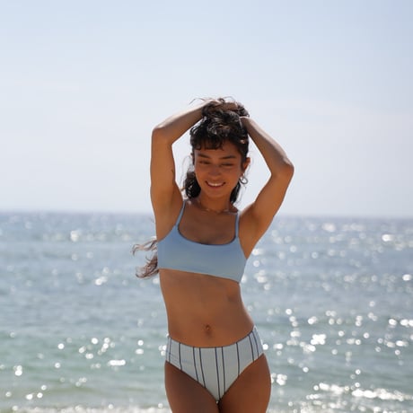 《Honey》  Top ECO リブ【Baby Blue】