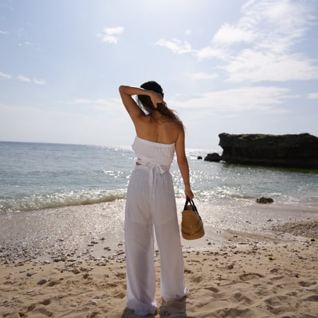 【Soil】rayon high-waist pants