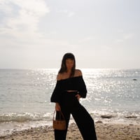 【Soil】rayon high-waist pants