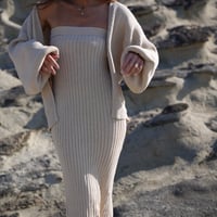 【Liz】Volume Cotton  knit  cardigan