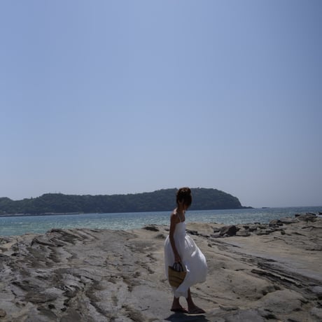 【Rosie】Pad in linen square one-piece