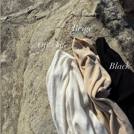 【Any】asymmetry  knit  tops