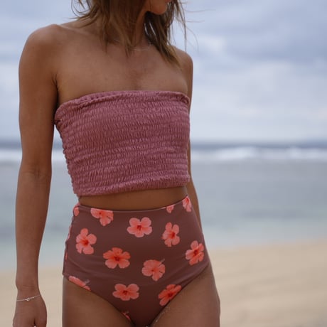 【Lily】Shirring bare Top