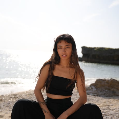 【Lily】Shirring bare Top