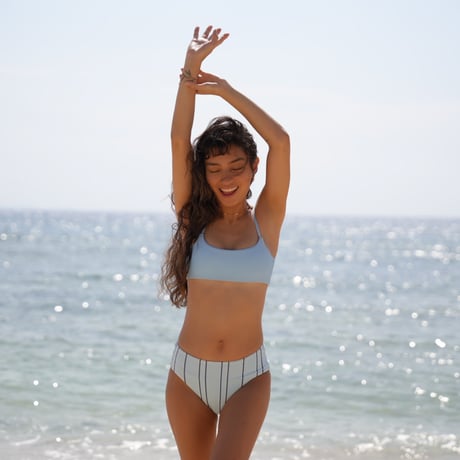 《Honey》  Top ECO リブ【Baby Blue】