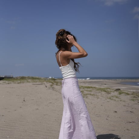 【Rolla】Linen flare skirt