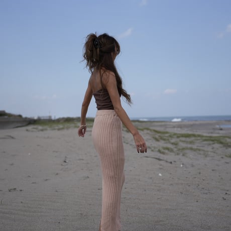 【Lyla】Cotton Rib knit  skirt