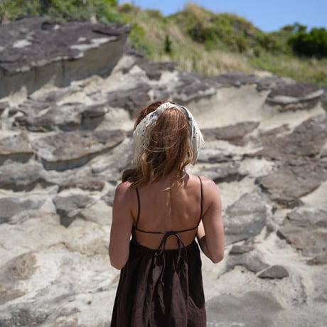 【Sol】Linen Pad in mini dress