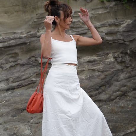 【Rolla】Linen flare skirt  Long