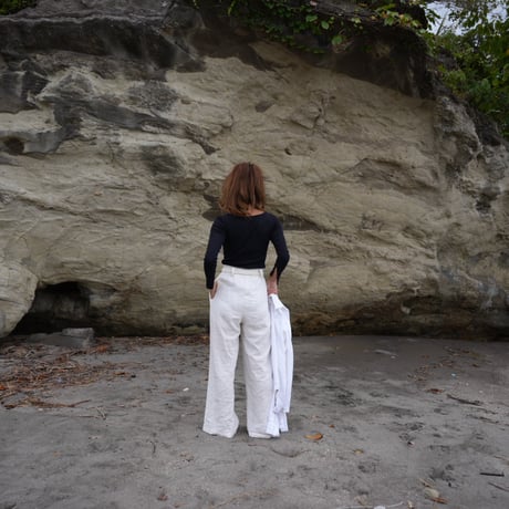 【Theo】Linen wide pants
