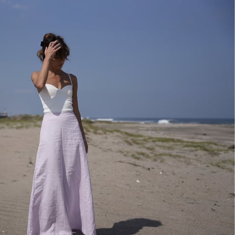 【Rolla】Linen flare skirt