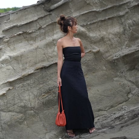 【Rolla】Linen flare skirt  Long