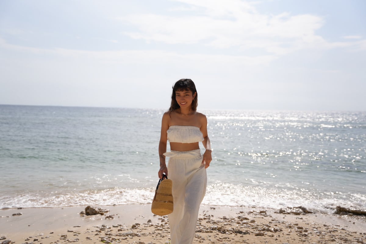 Ella】Linen tube Top | Salty×SEA Swim