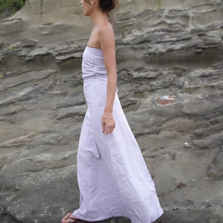 【Rolla】Linen flare skirt  Long