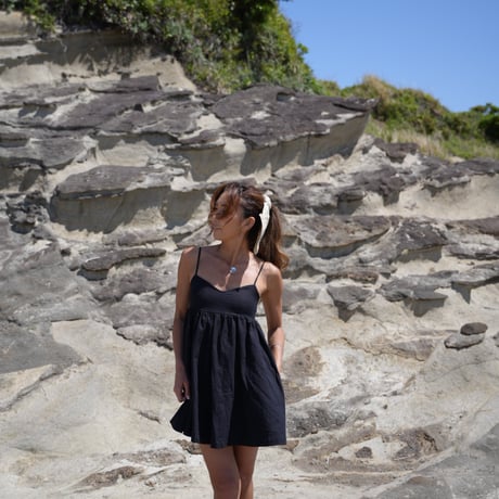 【Sol】Linen Pad in mini dress