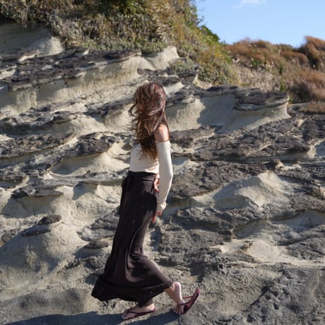 【Fog】Cotton  knit wrap skirt