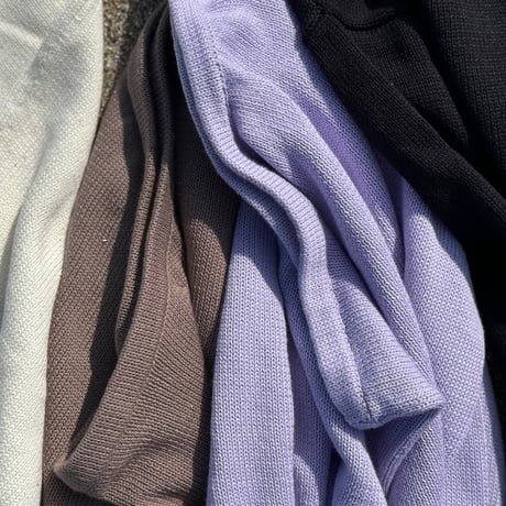 【Emma】Cotton one shoulder knit