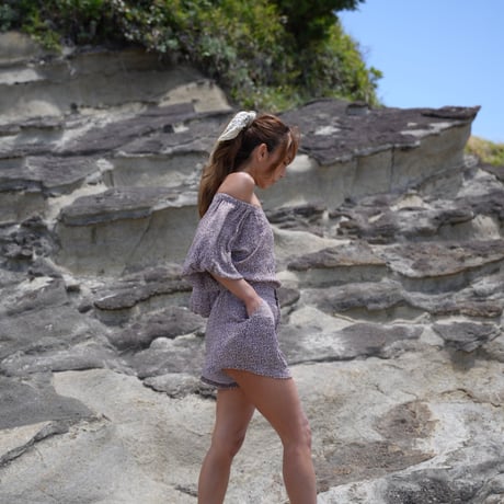 【Pua】Reyon Crinkle  short pants