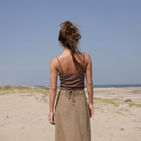 【Rolla】Linen flare skirt