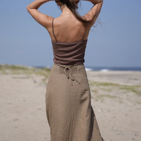 【Rolla】Linen flare skirt
