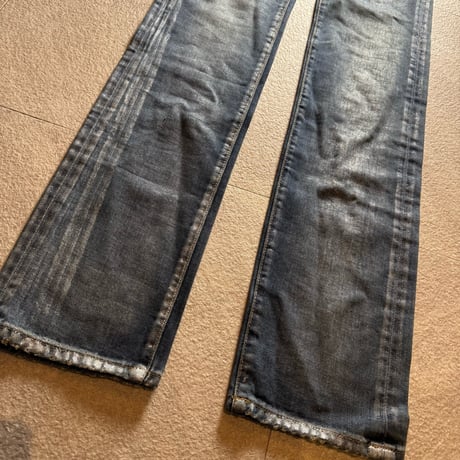 2008aw dior homme silver coating long skinny pants
