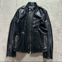 2000s TORNADO MART coating leather jacket
