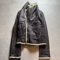 2000s G.O.A mouton boa jacket