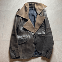 2000s ifsixwasnine goat leather jacket