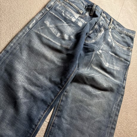 2008aw dior homme silver coating long skinny pants
