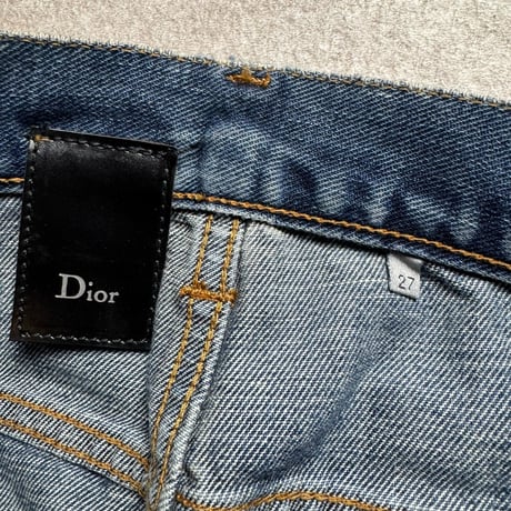 2008aw dior homme silver coating long skinny pants