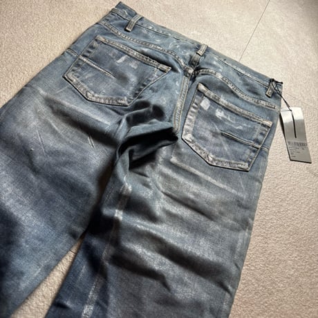 2008aw dior homme silver coating long skinny pants
