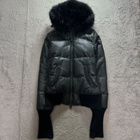 2000s L.G.B. fur long arm down jacket