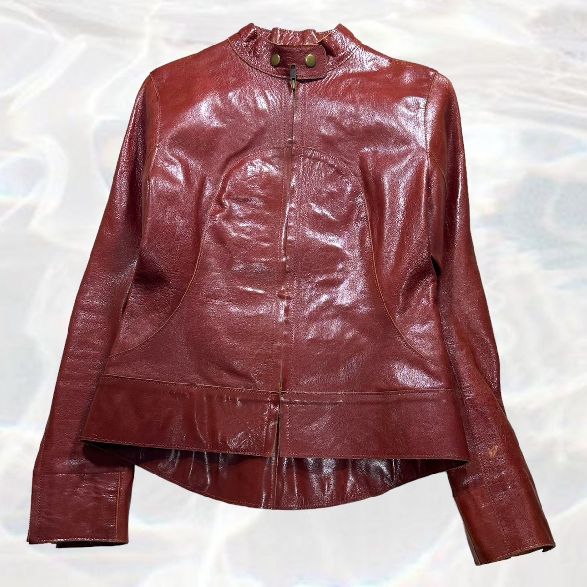 初期 share spirit coating leather jacket