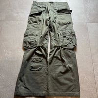 2000s tete homme flare cargo pants