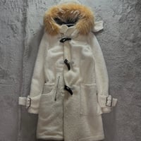 2000s L.G.B. boa fur duffle coat