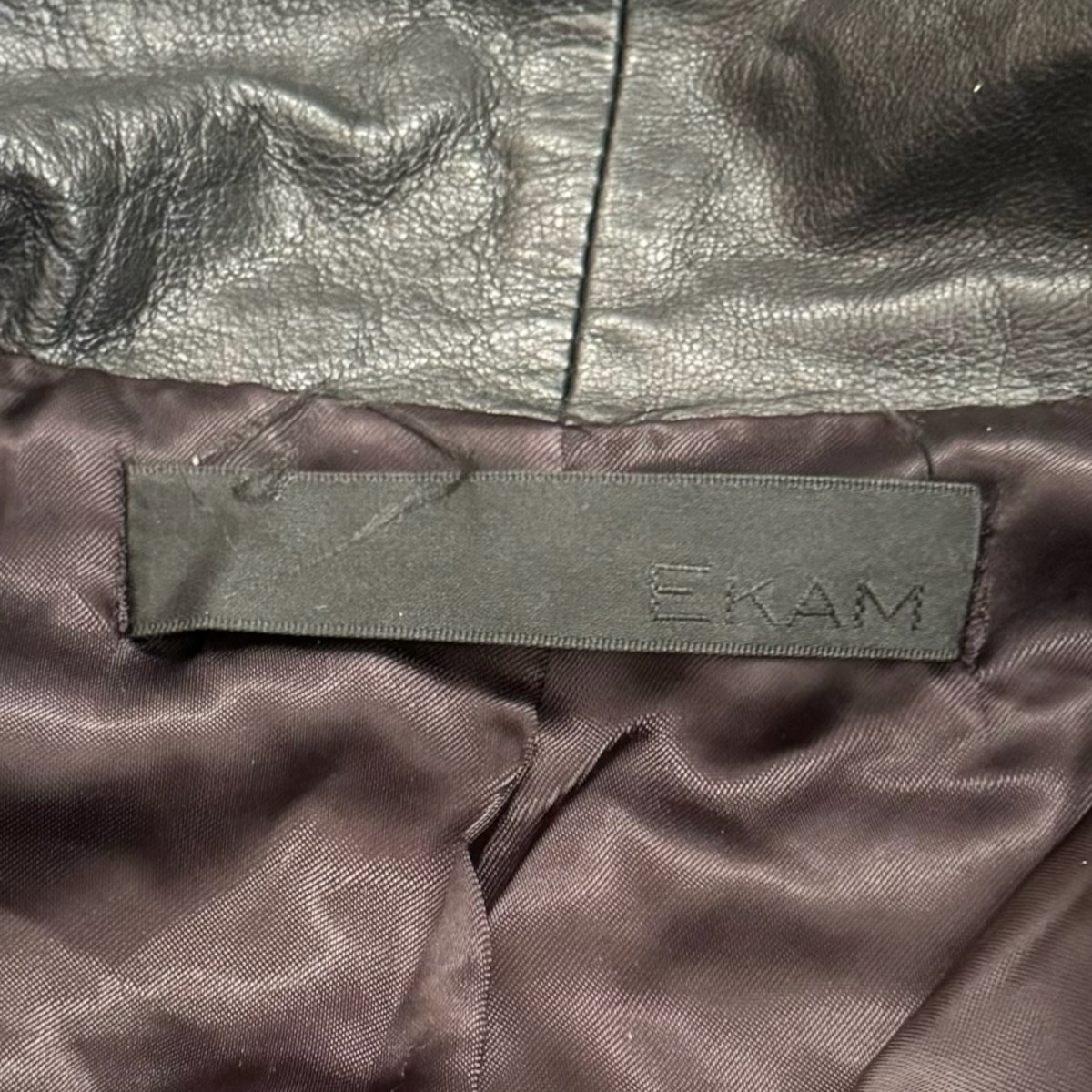 EKAM deformation leather jacket | SiriusSTORE