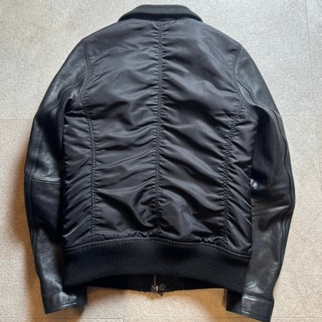 2000s FUGA ma-1 leather jacket
