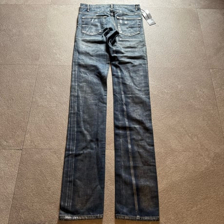 2008aw dior homme silver coating long skinny pants