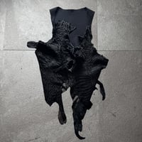 2000s ifsixwasnine swakara leather fur vest
