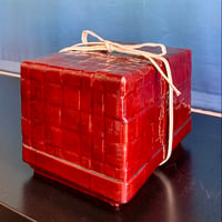 【ディスプレイ品】渡辺商店 京葛籠 帯〆小付 溜塗