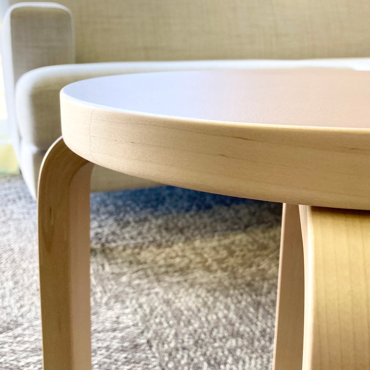 未使用品】Artek/アルテック スツール E60 リノリウム・ウォールナット