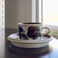 【ヴィンテージ食器】ARABIA/アラビア Ruijaシリーズ デミタスカップ＆ソーサー ＜希少品＞