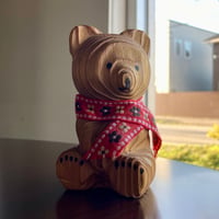 【ユーズド品】熊ボッコ（大）　北海道郷土玩具　木彫り