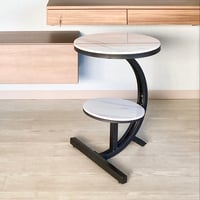 【ユーズド品】サイドテーブル　大理石調