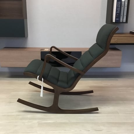 【ディスプレイ品】天童木工 ロッキングチェア&オットマンセット S-5226WB-BW＋T-3159WB-BW